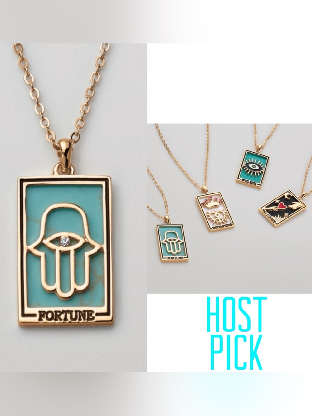 Fortune Mystic Tarot Card Necklace - Picture 1 of 8